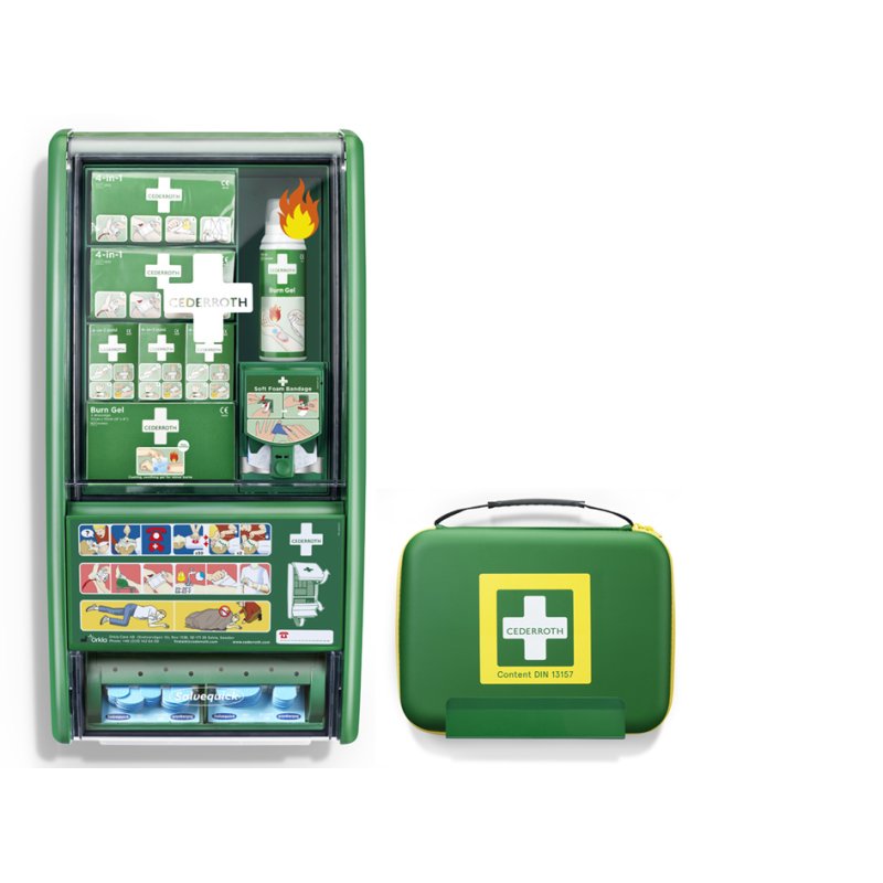 Cederroth EHBO-station set brandwonden, conform DIN 13157